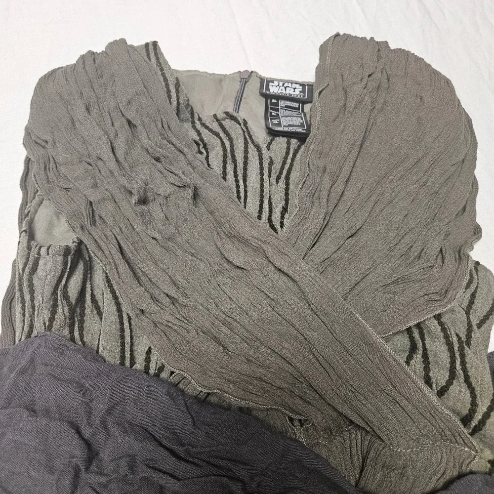 Star Wars Galaxy's Edge Rey Costume Tunic Kids XL Grey Olive Cosplay Jakku Vibe